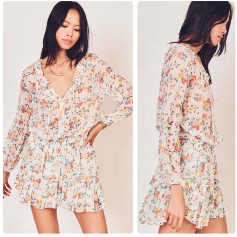 LOVESHACKFANCY Popover Dress in Floral Confetti - Picture 16 of 16